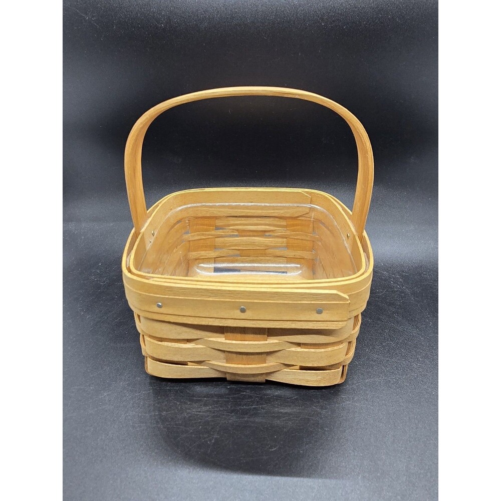 Vtg  Bradford Basket Co Small Potpourri Basket Signed J.M.W. 1998 5.5" x 4"